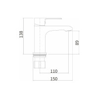 Смеситель для умывальника FASHUN A1082-8