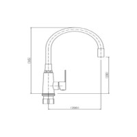 Смеситель для кухни FASHUN A54301-3
