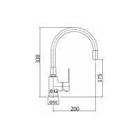 Смеситель для кухни FASHUN A54302-7