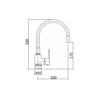 Смеситель для кухни FASHUN A54302-8