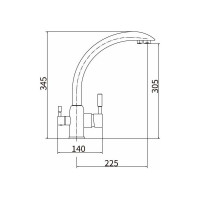 Смеситель для кухни FASHUN A54309-8A