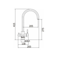 Смеситель для кухни FASHUN A54309-B