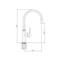 Смеситель для кухни FASHUN A54801-8