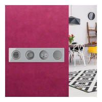 Стеклянная рамка OneKeyElectro Garda (для серии Florence) 4 поста, цвет серый 2234937