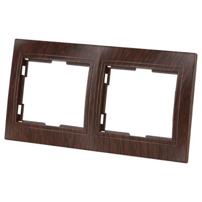 2-х постовая горизонтальная рамка TDM ELECTRIC  "ЭКО" бук "Таймыр" SQ1814-0326