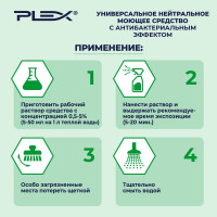 Средство для мытья любых поверхностей с антибактериальным эффектом PLEX 5 л УТ000005674