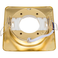 Встраиваемый светильник General Lighting Systems без подсветки GX53, 107х38мм, квадрат объемный, золото, IP20 GCL-GX53-H38-G 661201