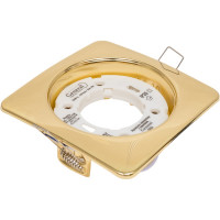 Встраиваемый светильник General Lighting Systems без подсветки GX53, 107х38мм, квадрат объемный, золото, IP20 GCL-GX53-H38-G 661201