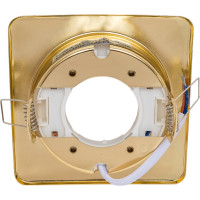Встраиваемый светильник General Lighting Systems без подсветки GX53, 107х38мм, квадрат объемный, золото, IP20 GCL-GX53-H38-G 661201