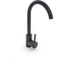 Однорычажный смеситель для кухни РемоКолор черный, керамический картридж 40 мм 67-0-729