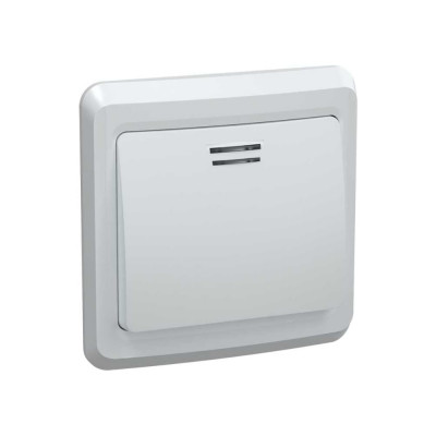 Выключатель GENERICA 1кл 10А с инд. ВЕГА белый EVV11-K01-10-DM