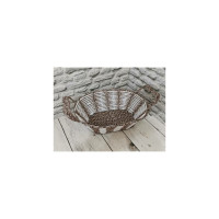 Корзинка Bikson цветное двойное плетение жесткий каркас G0416-324 ПС7737