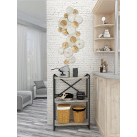 Стеллаж Металл-Завод GUTTA 106x69x34x3 патина/черный GS10669343P2