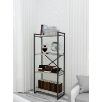 Стеллаж Металл-Завод GUTTA 151x69x34x4 патина/черный GS15169344P2