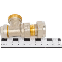 Вентиль для радиатора Honeywell Home 1/2 угловой, нижний, никелированная латунь, конус, Kvs 1.70, PN10 V2420E0015RU