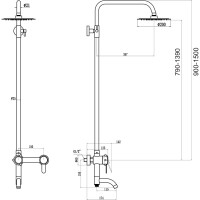 Душевая стойка Fmark FS8345H 23750