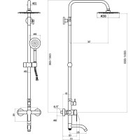 Душевая стойка Fmark FS8245H 23753