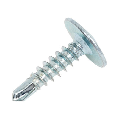 Саморез КВАДРА пресс-шайба, со сверлом, 4.2x16 цинк, кор. 1000 шт. 420164100001