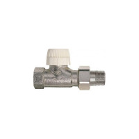 Вентиль для радиатора Honeywell Home 1/2 прямой, под термоголовку, никелированная латунь, конус, Kvs 0.72 V2000DVS15