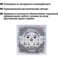 Розетка TDM ELECTRIC 2П 10А 250В белая Лама SQ1815-0022
