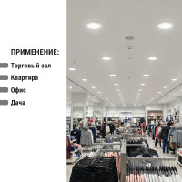 Светильник встраиваемый светодиодный "Даунлайт" TDM ELECTRIC хром 6 Вт 4000К SQ0329-0102