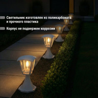 Светильник уличный TDM ELECTRIC "СИТИ" четырехгранник напольный белый SQ0330-1314