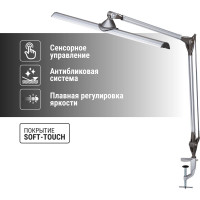 Светодиодный светильник TDM ELECTRIC струбцина СН-60, 2 колена, 220 В, 14Вт, 5000 К, серебяный-черный, SQ0337-0165