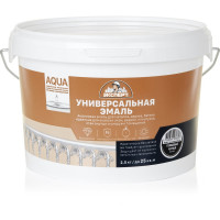 Эмаль универсальная акриловая глянцевая ЭКСПЕРТ черный RAL 9005 2,5 кг 29083