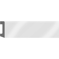 Плинтус напольный Decomaster D234-114ДМ 58x16x2400 мм белый глянец D234-114 ДМ