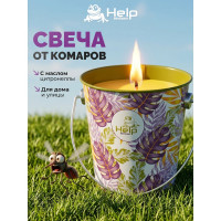 Свеча HELP с ароматом цитронеллы, в ведерке, в дисплей-боксе 80446