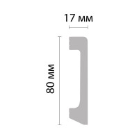 Плинтус напольный Decomaster D235-1070/20ДМ 80x17x2400 мм D235-1070 ДМ