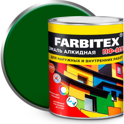 Алкидная эмаль Farbitex ПФ-115 4300006039