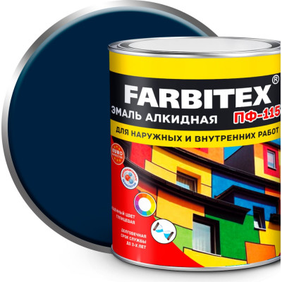 Алкидная эмаль Farbitex ПФ-115 4300006031