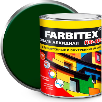 Алкидная эмаль Farbitex ПФ-115 4300006021