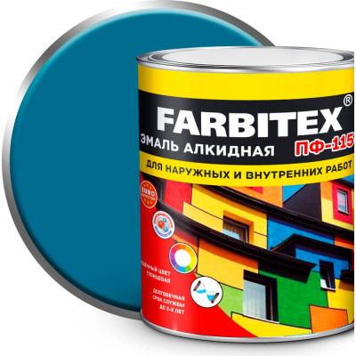 Алкидная эмаль Farbitex ПФ-115 4300006019