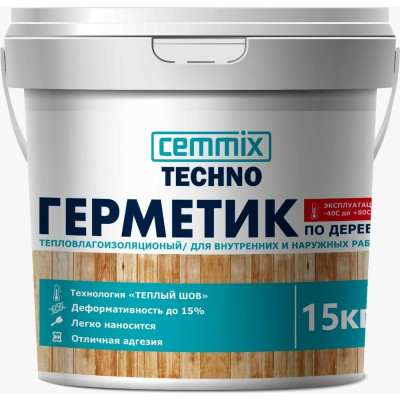 Акриловый герметик для дерева CEMMIX Теплый шов 84735750