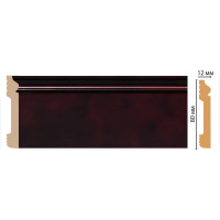 Плинтус напольный Decomaster 79x13x2400 мм D005-62 ДМ