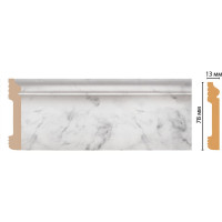 Плинтус напольный Decomaster 79x13x2400 мм D005-79 ДМ