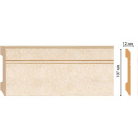 Плинтус напольный Decomaster 107x12x2400 мм D105-18D ДМ