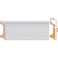 Плинтус напольный Decomaster 78x21x2400 мм D122-70 ДМ