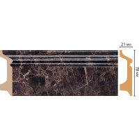 Плинтус напольный Decomaster 78x21x2400 мм D122-713 ДМ