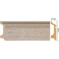Плинтус напольный Decomaster 78x21x2400 мм D122-72 ДМ