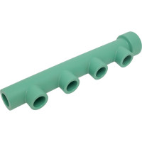 Коллектор Banninger полипропиленовый, зеленый, 32x20 - 4 отвода 5584080611