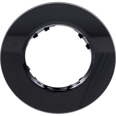 1-постовая рамка LK Studio круглая из натурального темного стекла LK Vintage 889110-1