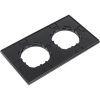 2-постовая рамка LK Studio квадратная из натурального темного стекла LK Vintage 884210-1