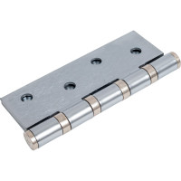 Стальная петля PUERTO 100х75х2.5, 4 кольца, плоский колпачок, супер сатин хром, 2 шт. IN100-4S FH SSC