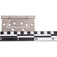 Стальная петля PUERTO, плоский колпачок, без врезки, никель супер матовый, 2 шт. IN100-2S FH MSNбезВР