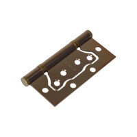 Стальная петля PUERTO, плоский колпачок, без врезки, кофе, 2 шт. IN100-2S FH CFбезВР