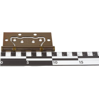 Стальная петля PUERTO, плоский колпачок, без врезки, кофе, 2 шт. IN100-2S FH CFбезВР