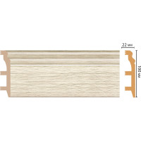Плинтус напольный Decomaster 100x22x2400 мм D232-1070 ДМ